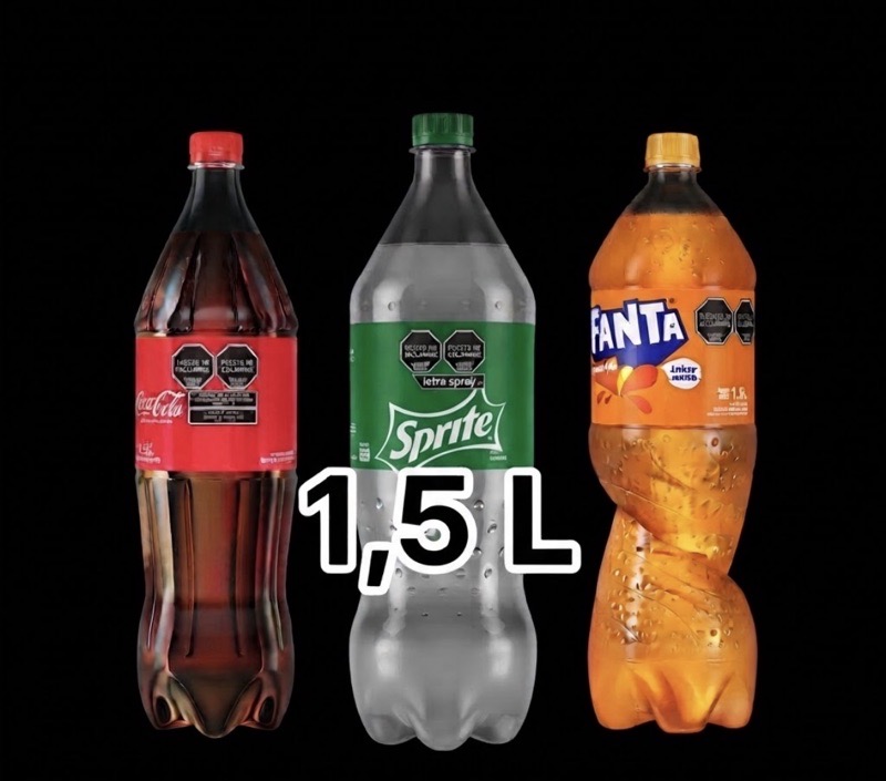 COCA.SPRITE.FANTA 1,5L