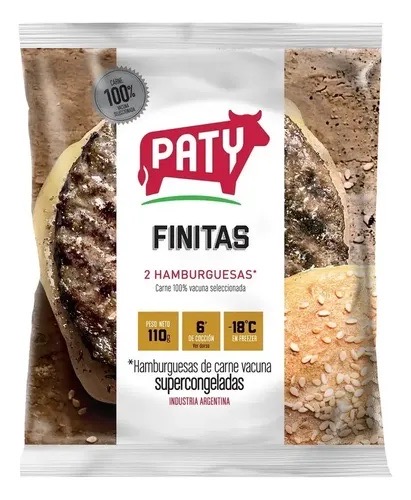 HAMBUR.x2 FINITA PATY CARNE/SOJA