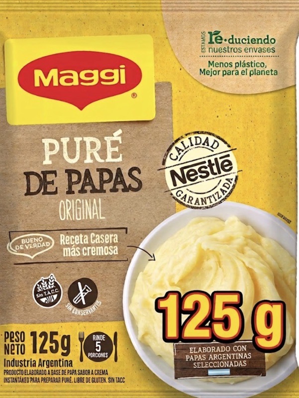 PURÉ INSTANTÁNEO 125gr Maggi