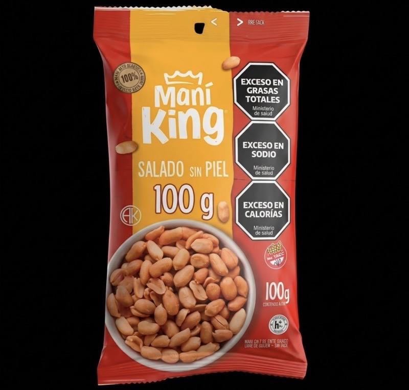 MANÍ KING TOSTADO PAQ.100gr