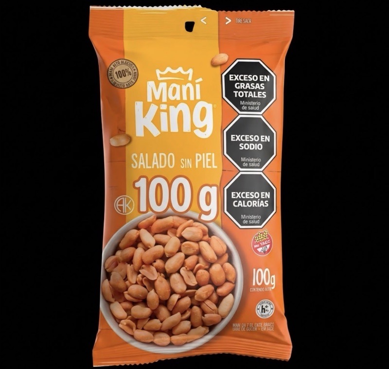 MANÍ KING SALADO PAQ 100gr