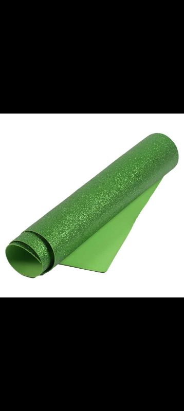 PLIEGO DE FOAMIX ESCARCHADO VERDE OSCURO